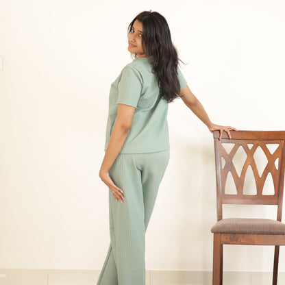 Cotton Round Neck Top + Pant Nightwears