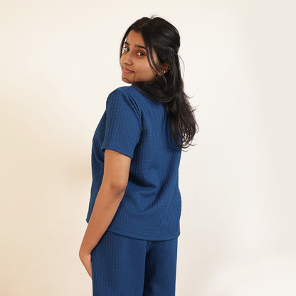 Cotton Round Neck Top + Short Nightwears