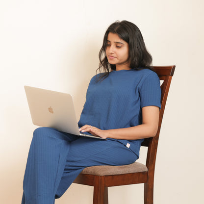 Cotton Round Neck Top + Pant Nightwears