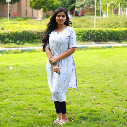 Cotton Dye & Dye Bindi Butta kurta