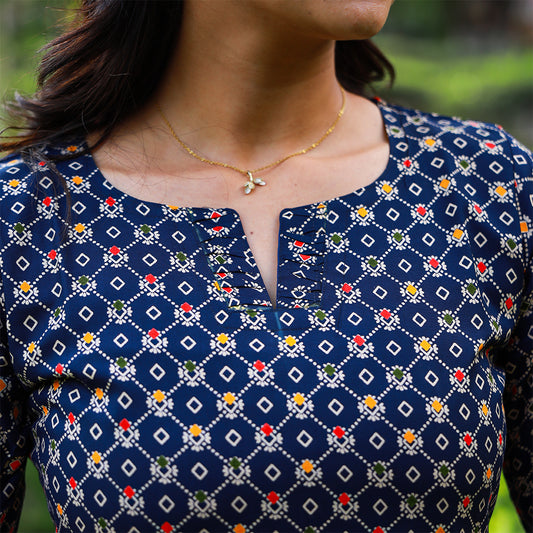 Chanderi Cotton kurta